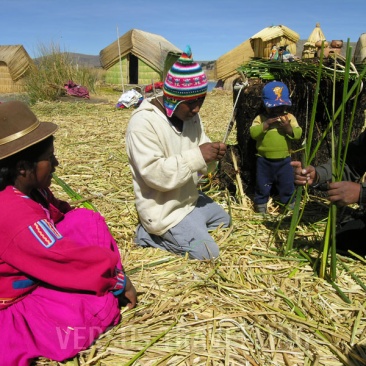 Reed islands of Uros tribe